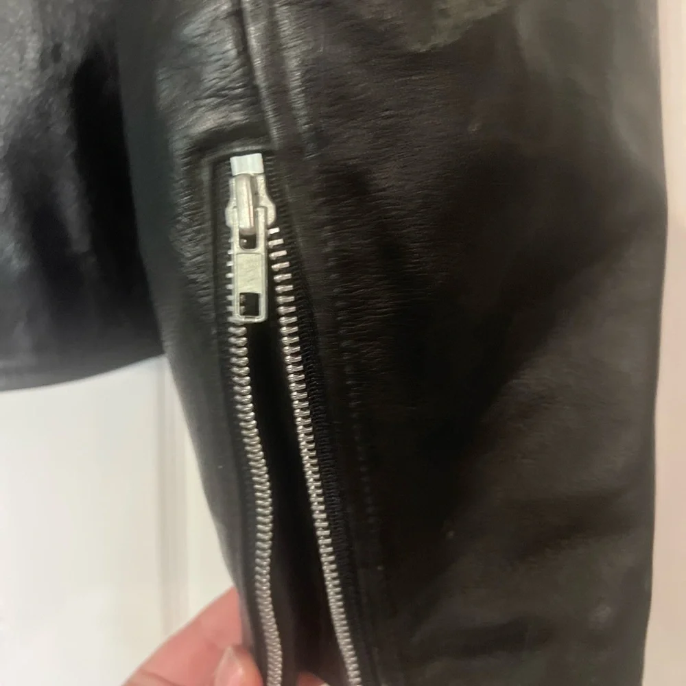ProTech Performance Real Leather Jacket Thinsulate  Removable Liner Sz L Black - Picture 11 of 16